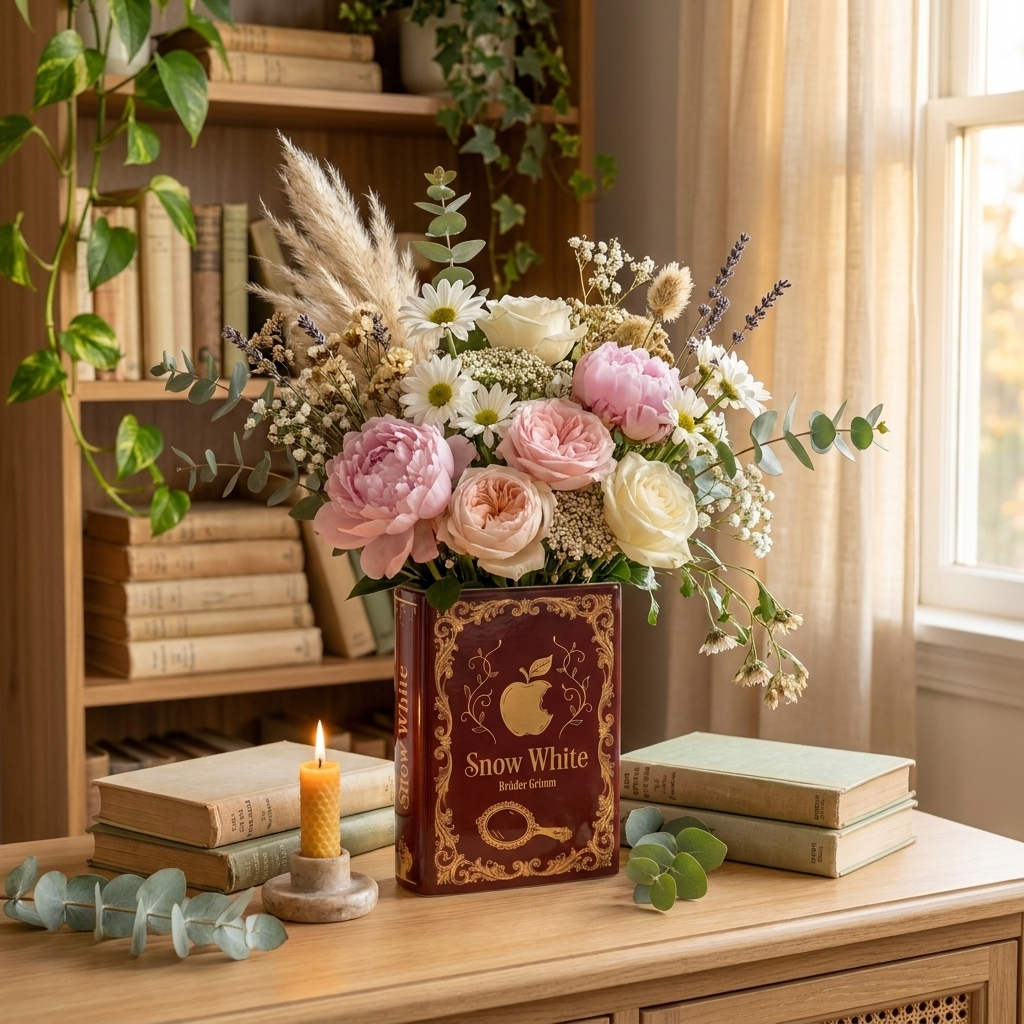 Snow white vase