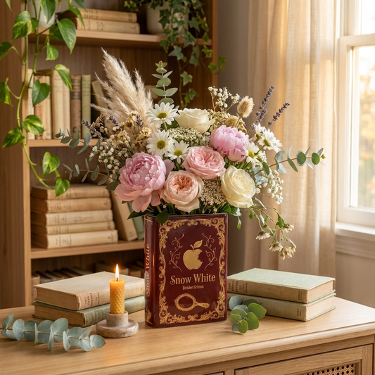 Snow white vase